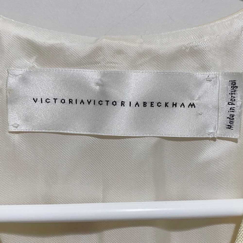 Victoria Beckham Canvas linen and Satin Vest - Picture 8 of 9